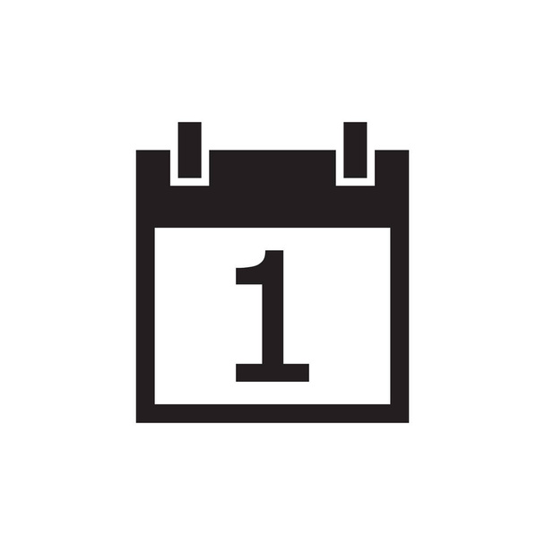 simple icône kalender couleur noire
 - Vecteur, image