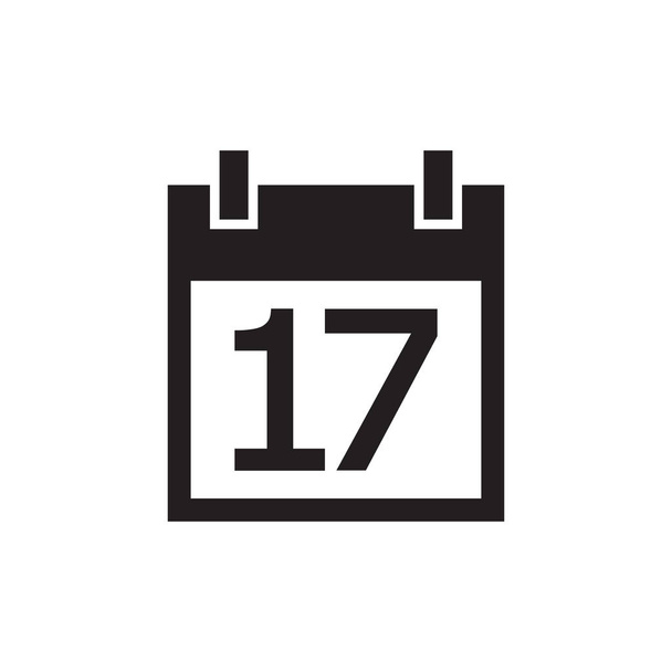 simple kalender icon black color - Vector, Image