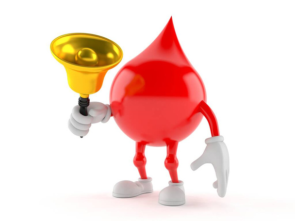 Znak kapky krve drží zvonek - Fotografie, Obrázek