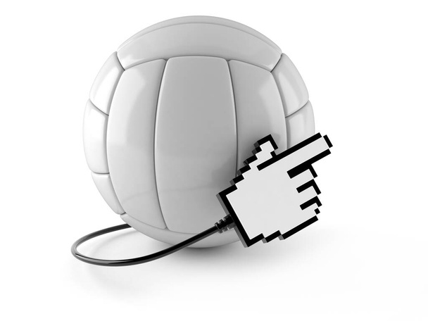 Volleybal met cursor - Foto, afbeelding