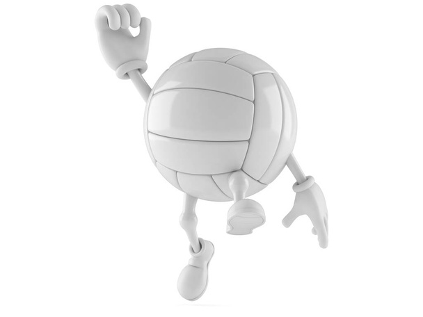 Volleybal karakter springen - Foto, afbeelding