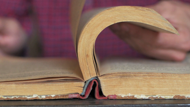 Close up of books education concept video - Záběry, video
