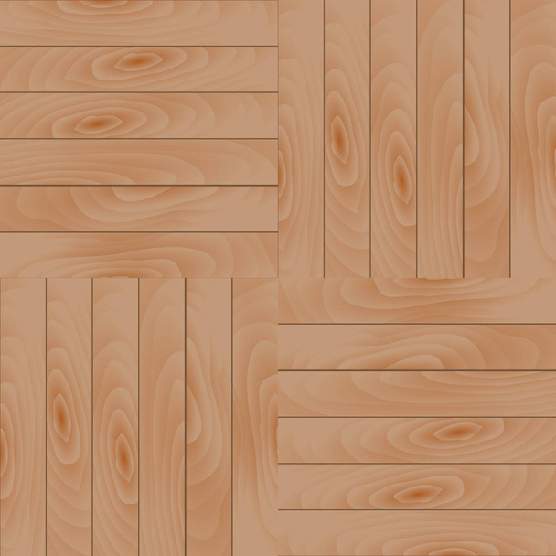 Fából készült padlófelülnézet - Vektor, kép