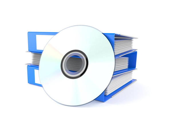 CDディスク付きリングバインダー - 写真・画像
