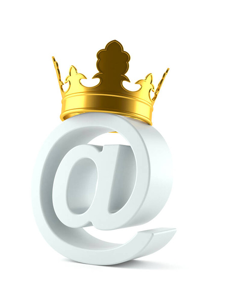 Le concept de roi du courrier électronique - Photo, image