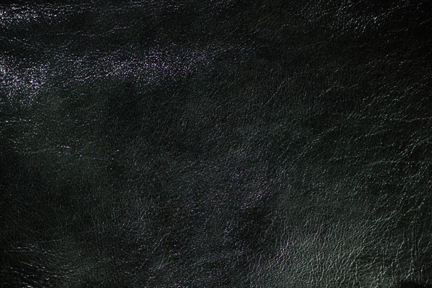 natural creased leather surface abstract textured background - Foto, imagen