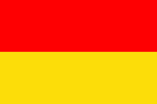 Σημαία του Lippe στη Βόρεια Ρηνανία-Βεστφαλία, Γερμανία - Φωτογραφία, εικόνα