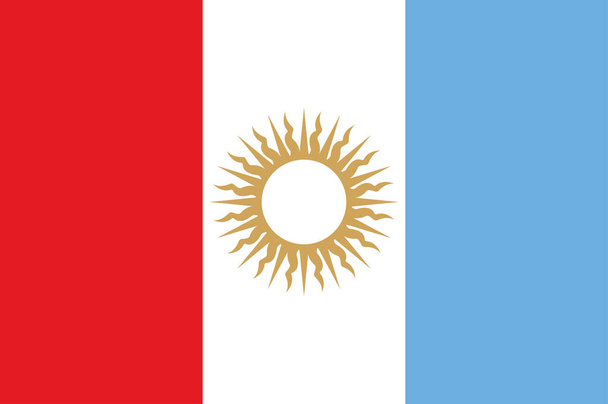 Vlajka Cordoby v Argentině - Vektor, obrázek