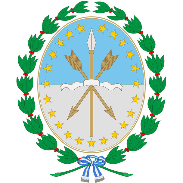 Escudo de armas Provincia de Santa Fe en Argentina
 - Vector, Imagen