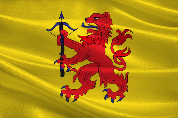 Flaga Smaland jest historyczną prowincją Szwecji - Zdjęcie, obraz
