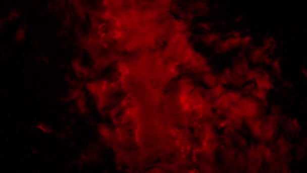 Fekete és piros folyékony felület kis hullámokkal, zökkenőmentes hurok. Animáció. Az absztrakt sötét olajfelület csúcsnézete hullámokkal. - Felvétel, videó