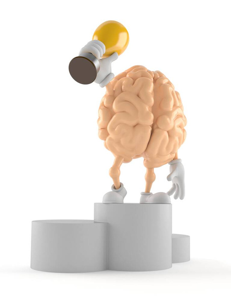 Персонаж мозку тримає золотий трофей
 - Фото, зображення