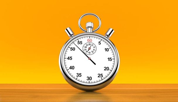 Chronomètre sur fond orange
 - Photo, image