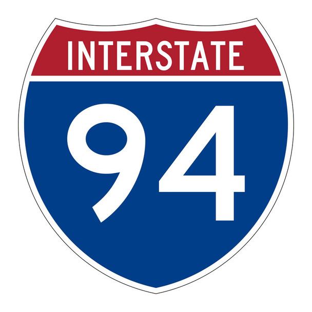 A 94-es autópálya országúti táblája - Fotó, kép