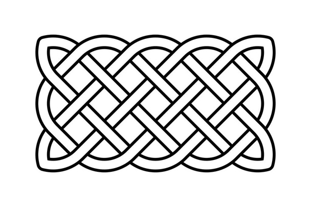 keltischer rechteckiger Knoten - Foto, Bild