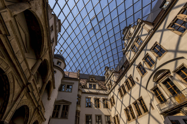 The inner courtyard of the castle in Dresden. - Photo, Image