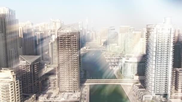 légi felvétel gyönyörű Dubai város - Felvétel, videó
