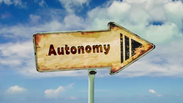 Вуличний знак шлях до автономії
 - Кадри, відео