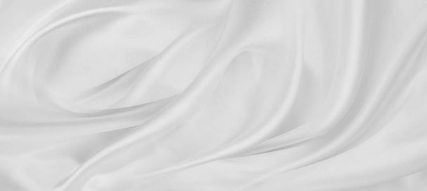 Lignes de tissu de soie blanche
 - Photo, image