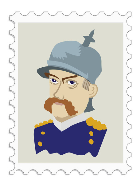 Otto von Bismarck, german statesman - Vector, Image