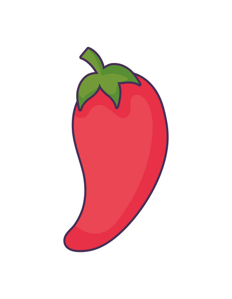peppers mexican in white background - ベクター画像