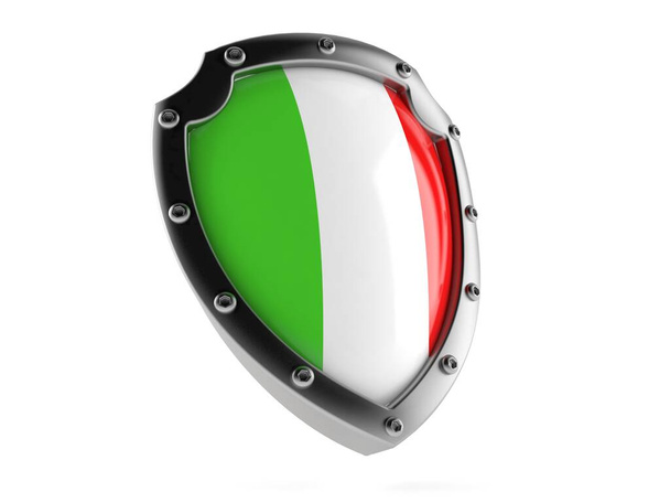 Shield with italian flag - Foto, Imagen