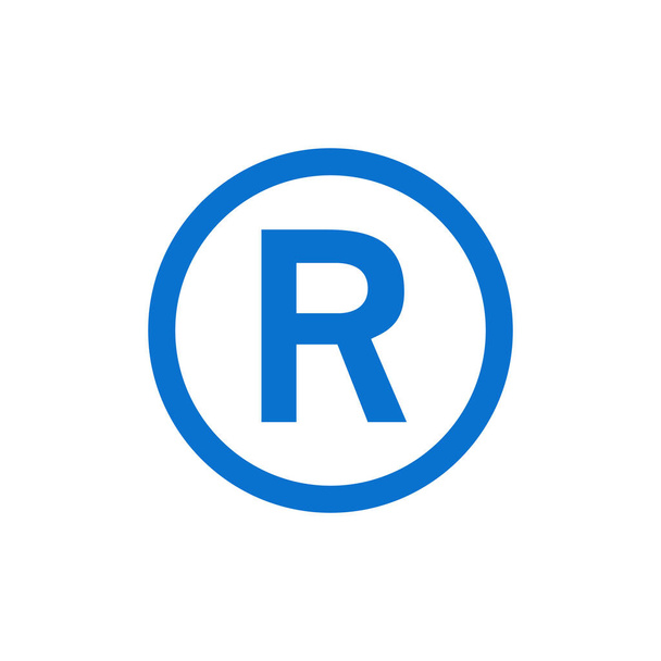 Registered Trademark symbol. Vector illustration Isolated on white background. - Vector, Image
