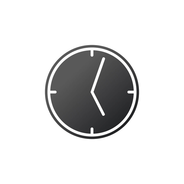 Clock, linear icon. Vector illustration isolated on white background. - Vektor, obrázek