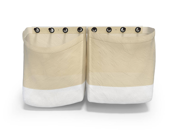 Bolsa de ropa 3D representación sobre fondo blanco con sombra
 - Foto, Imagen