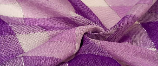 Texture, background, pattern, silk scarf female blue in color wi - Photo, Image