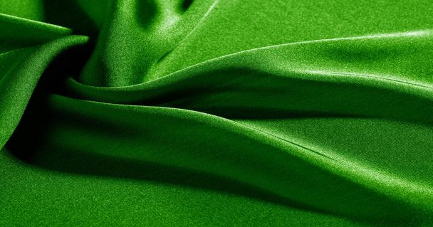 Fondo, patrón, textura, papel pintado, tela de seda verde. Añadir
  - Foto, imagen