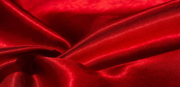 texture, fond, motif, tissu de soie de couleur rouge. Cette ado
 - Photo, image