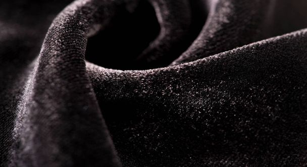 テクスチャの背景、パターン。ブラック・ベルベットこの壮大なe - 写真・画像
