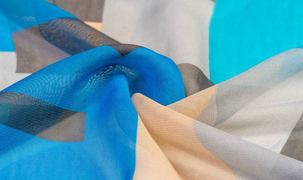 Textura, fondo, patrón de tela de seda, rombo oblongo, bohemi
 - Foto, Imagen