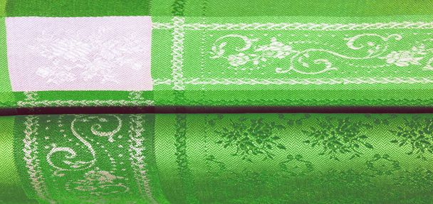 texture background pattern. green cloth. This is available for y - Photo, Image