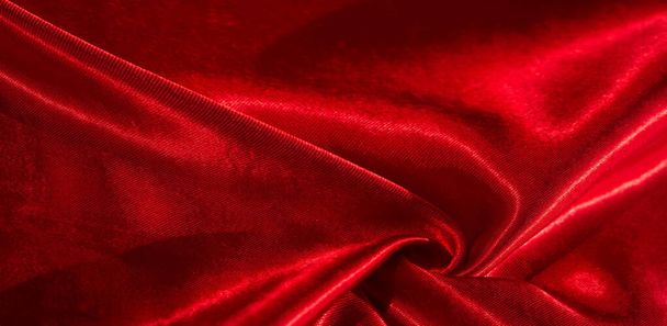 texture, fond, motif, tissu de soie de couleur rouge. Cette ado
 - Photo, image