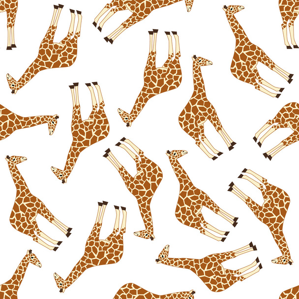 seamless giraffe pattern - Вектор, зображення