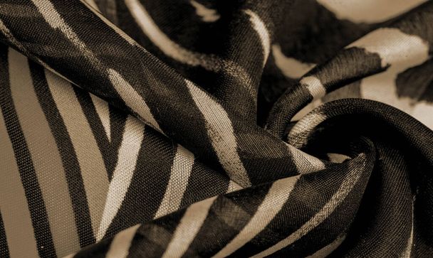 Texture pattern, silk fabric, African themes, printing on fabric - Photo, Image