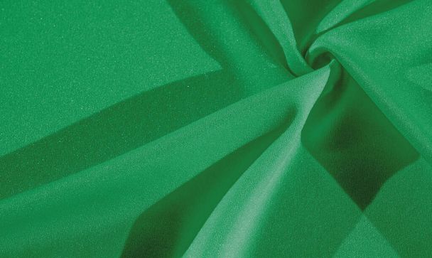 Textura, fundo, tecido de seda, xale de mulher verde Conveniente
 - Foto, Imagem