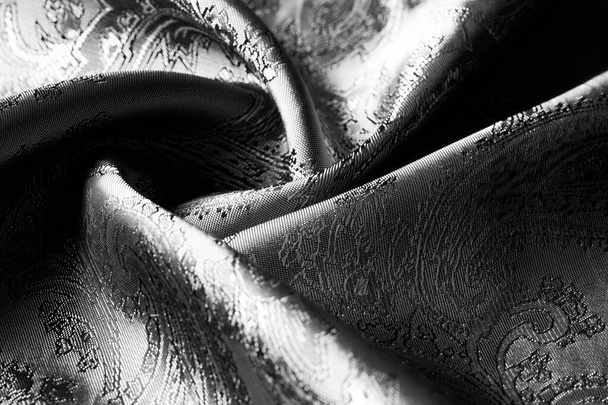 текстура, фон, чорна сталева сіра тканина з пейслі Петт
 - Фото, зображення