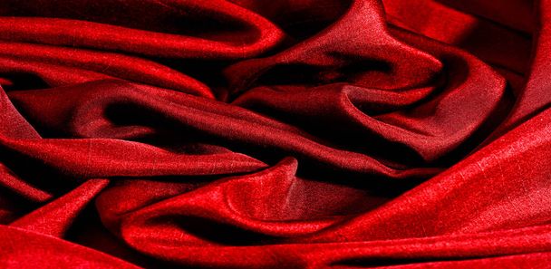 Textur, Hintergrund, Muster, rote Farbe, Stoff. Baumwollstoff i - Foto, Bild