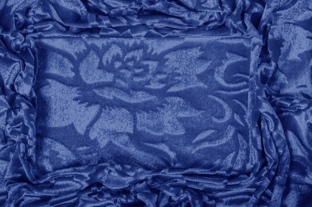 Textura pano de fundo veludo padrão de cor azul Veludo é s
 - Foto, Imagem