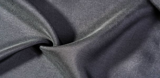 Texture, background, pattern, black color, fabric. cotton fabric - Фото, изображение