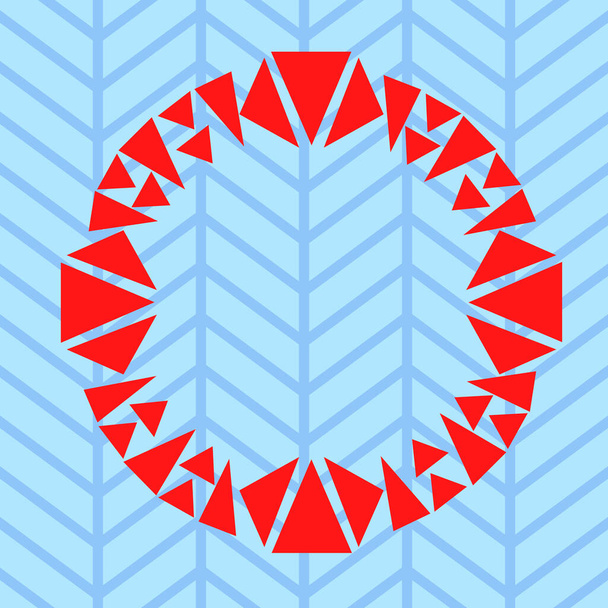 Formato asimmetrico forma asimmetrica forma di oggetto cosa colorata. Schema asimmetrico schema irregolare disegno multicolore. Illustrazione della pittura astratta - Vettoriali, immagini