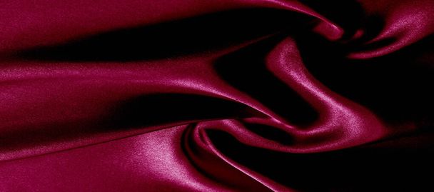 tekstuuri, punainen silkki kangas panoraama kuva. Silk Duke mieliala satiini
 - - Valokuva, kuva
