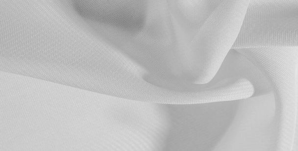 texture background pattern of white silk fabric. This silk organ - Photo, Image