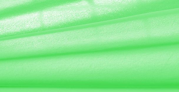 Obrázek. Textura, pozadí. zelené smaragdové hedvábné tkaniny. To já - Fotografie, Obrázek