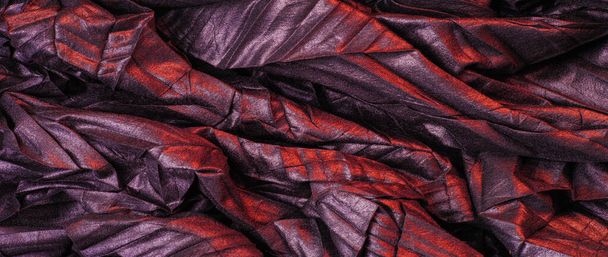 textura fundo padrão papel de parede seda tecido preto com vermelho
  - Foto, Imagem