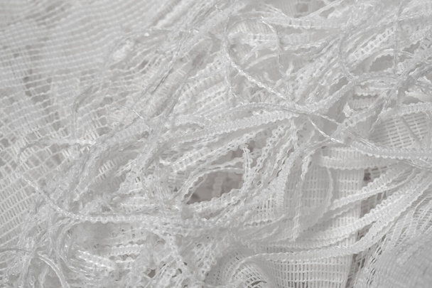 Texture, background, pattern. White tulle. Add this phenomenal n - Photo, Image