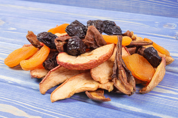 Ingredients for preparing compote of dried fruits, healthy nutrition - Fotoğraf, Görsel
